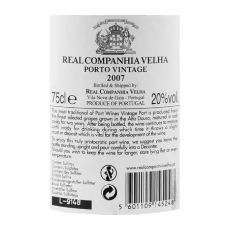 2007 Real Companhia Velha Vintage