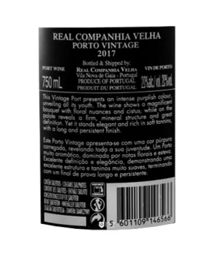 2017 Real Companhia Velha Vintage - Encontros com Vinho Premium