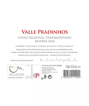 2020 Valle Pradinhos Reserva Tinto - Encontros com Vinho Premium