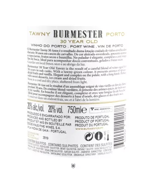 Burmester 30 Anos Tawny - Encontros com Vinho Premium