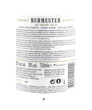 Burmester 20 Anos Tawny - Encontros com Vinho Premium