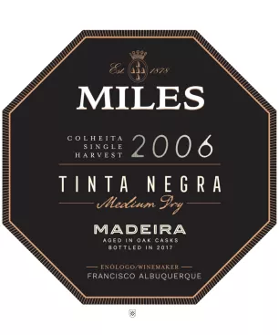 2006 Miles Madeira Colheita Medium Dry - Encontros com Vinho Premium